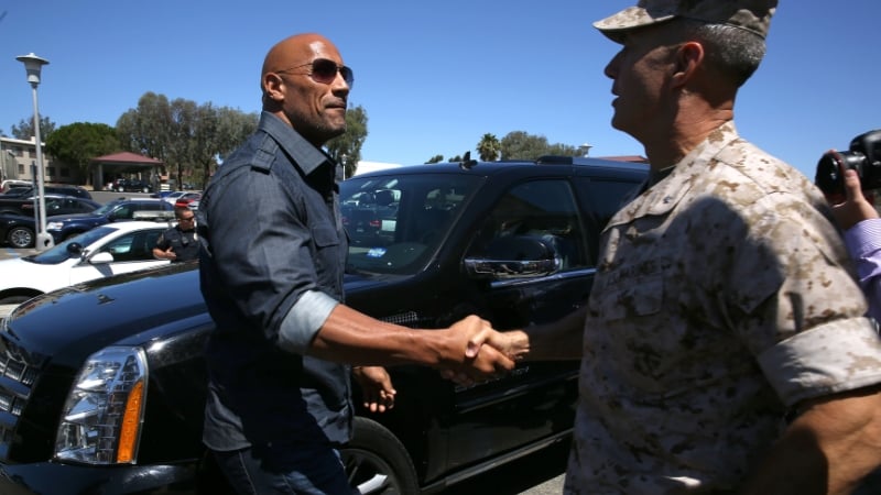 The Rock Praises Donald Trump for Defiant Gesture After Assassination Attempt