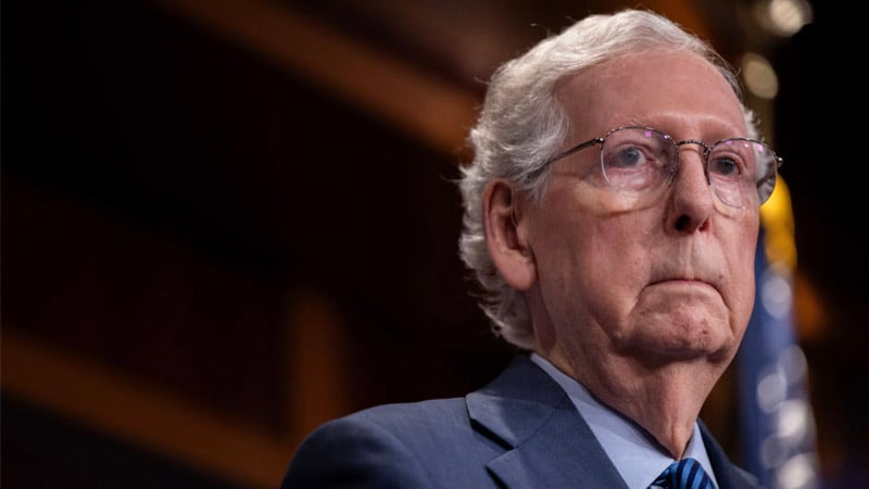 Watch: McConnell Snipes Tucker Carlson & Trump Over Ukraine Stance After Senate Passes $95 Billion Aid Bill