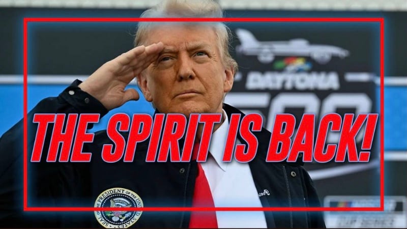 Video: Trump Announces, “The Spirit Is Back!” While Speaking To Roaring Applause At The Daytona 500