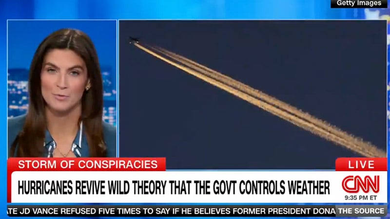 Watch: CNN Insists Gov’t NOT ‘Deliberately Steering Hurricanes’ Toward Pro-Trump Areas in ‘Plot to Steal Election’