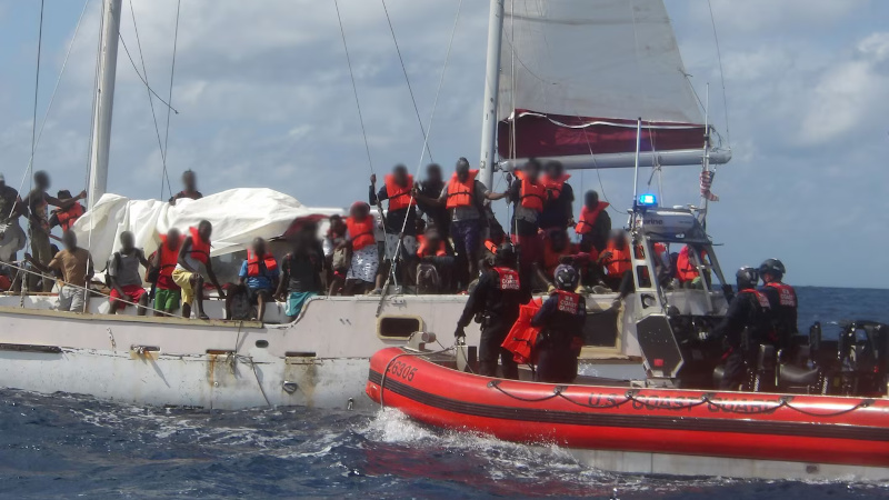 Coast Guard Intercepts Boatloads of Haitians, Cubans and Sends Them Back