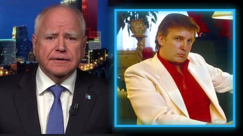 Tampon Tim Walz Accuses Trump Of Being A Poor Businessman: “Trump Is Stuck In The 80s- His Music, His Clothing, His Thinking… He’s Been On This Tariff Thing Forever… He Doesn’t Fundamentally Understand How Trade Works”