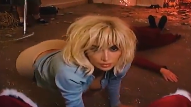 Watch: Kim Kardashian Drops Satanic Fever Dream ‘Santa Baby’ Music Video