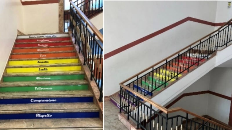 Italian Schoolboy ‘Punished for Avoiding Rainbow Stairs’