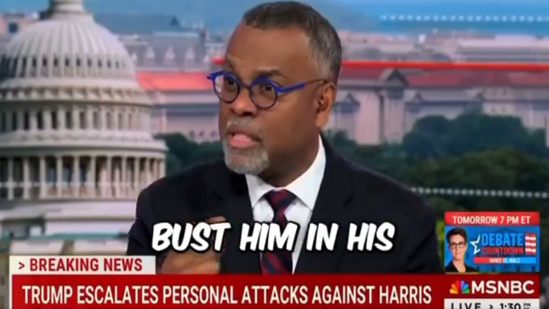 Watch: MSNBC Guest Calls For Kamala To ‘Bust’ Trump ‘In The Mouth’