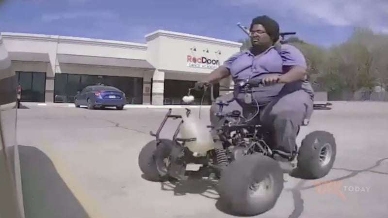 WATCH: Suspect on ATV Rams Tesla During Suspected ‘Vandalism’ Spree