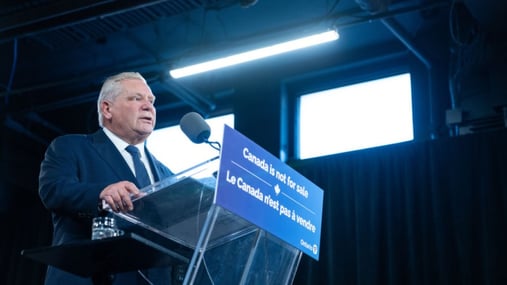 Image for Canada Caves! Ontario Premier Ford Suspends Electricity Surcharge After Trump Hiked Steel & Aluminum Tariffs article