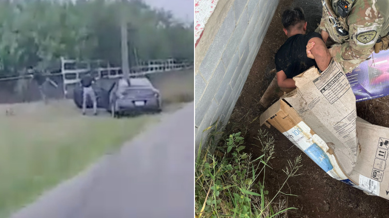 WATCH: Teen Smuggling Suspect Hides in Horse Stall After Crashing Carload of Illegals During High-Speed Pursuit