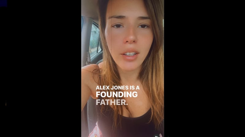 Watch: Woman Declares Alex Jones ‘Founding Father’ of Important Info, In Viral Post
