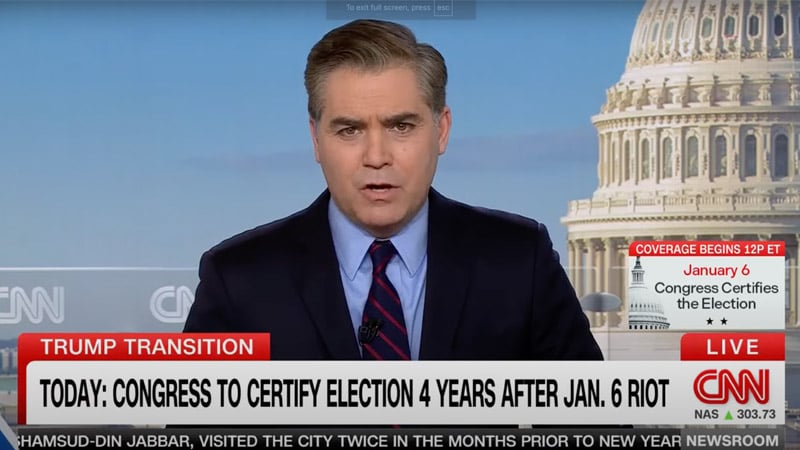CNN’s Acosta Rages Over Trump Election Certification: GOP Should Have ‘Flat Out Rejected’ Trump
