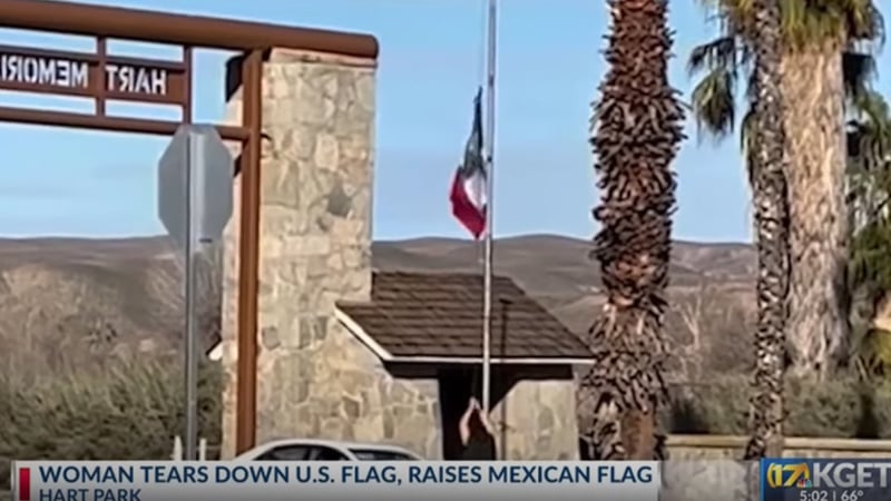 Woman Replaces US Flag With Mexican Flag at Local Park — Threatens Officers As She Gets Arrested