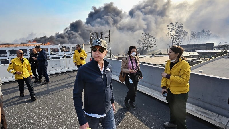 Newsom Defends Wildfire Response, Tells Biden Online ‘Misinformation’ Needs to be Combatted