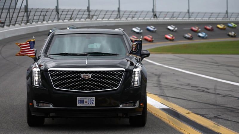 EPIC: President Trump Takes Lap in ‘The Beast’ Around Daytona 500 Track