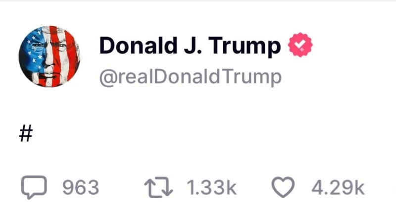 Speculation Rife over Cryptic Trump “Checkmate” Post