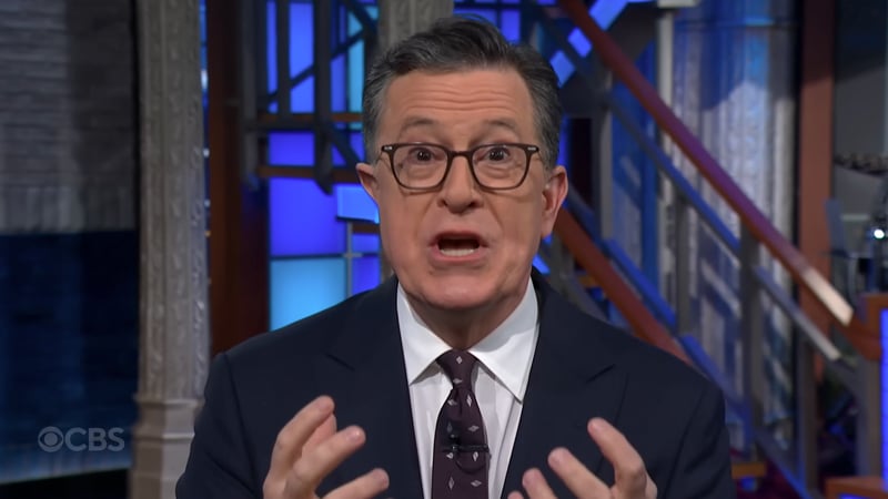 Watch: Stephen Colbert Pleads with Deep State to Stop Trump