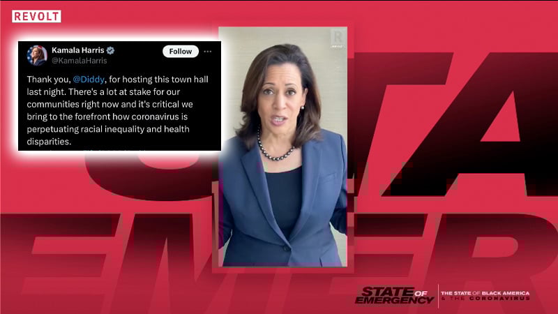 FLASHBACK: Kamala Gave Opening Statement for DIDDY Town Hall Event, Thanked Him, as Rapper NOW Arrested on Sex Trafficking Charges