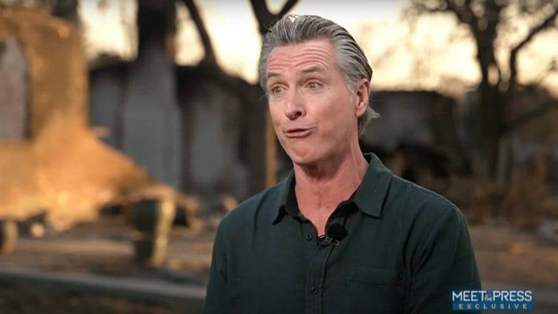 Watch: Defensive Newsom Struggles in Train Wreck Interview Over LA Fire Response Failures