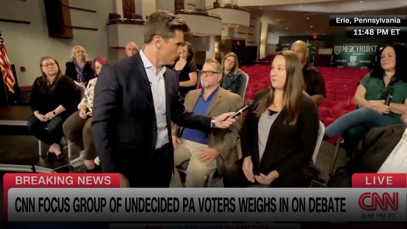 “My Life was Better when Trump was in Office,” Voter Tells CNN Post-Debate Focus Group