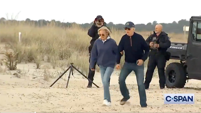 Biden Battles Beach Sand Despite Spending 40% of Presidency on Vacation