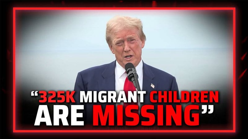 Video: Trump SLAMS Kamala Harris For Facilitating The Disappearance Of 325K Smuggled Children