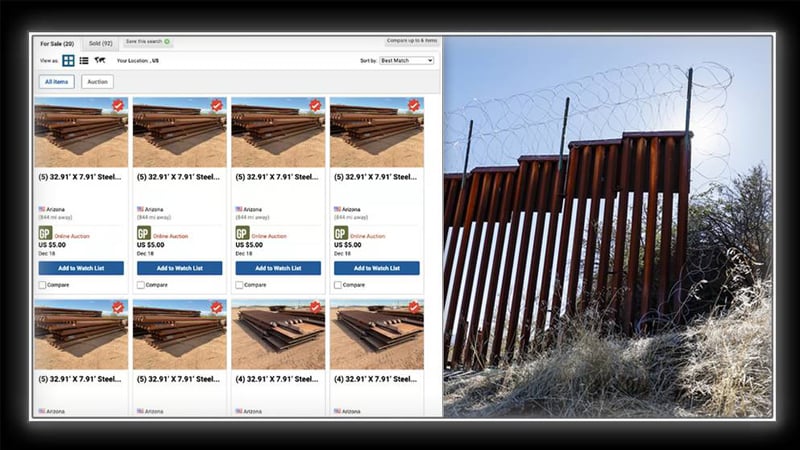 WATCH: Trump Trashes Biden Admin For Auctioning Off Unused Border Wall Sections Ahead Of His Inauguration