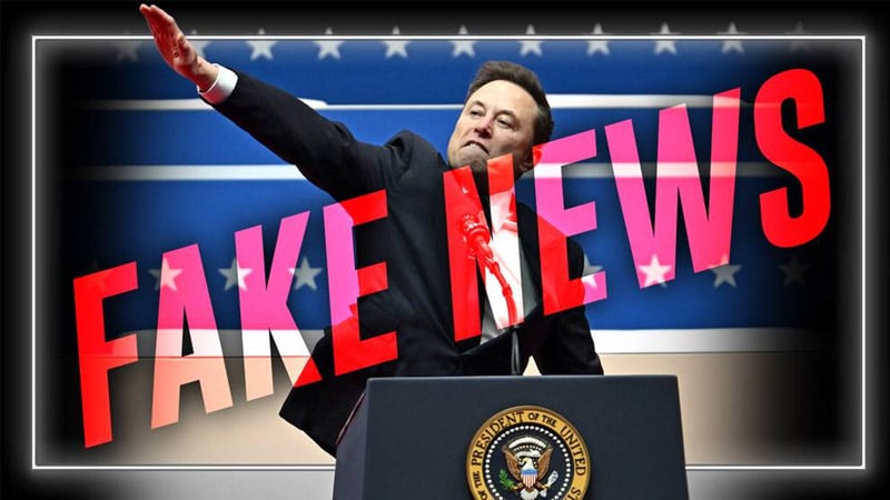 FAKE NEWS: Mainstream Corporate Media Runs With The Same Old Lie That Trump & Elon Musk Love Hitler