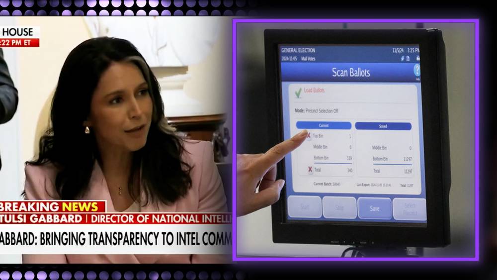 BREAKING: Director Of National Intelligence Tulsi Gabbard Says Electronic Voting Machines Are Compromised