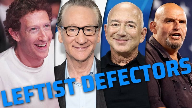 Jeff Bezos, Bill Maher, Mark Zuckerberg, Senator Fetterman, & Other Leftists Are Defecting To The Trump Camp — The Time Has Come For Leftists Everywhere To Convert To Team Humanity