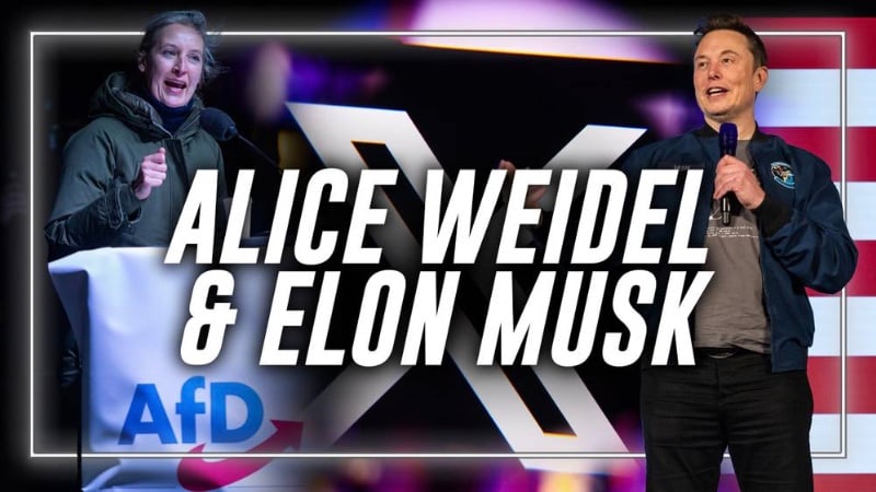 MUST-WATCH X SPACES: Elon Musk Joins AfD Leader Alice Weidel LIVE to Discuss Stopping Nuclear War & Saving Western Civilization