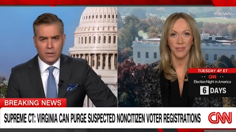 Watch: CNN Admits SCOTUS Ruling Keeping Illegals Off Virginia Voter Rolls Hurts Democrats