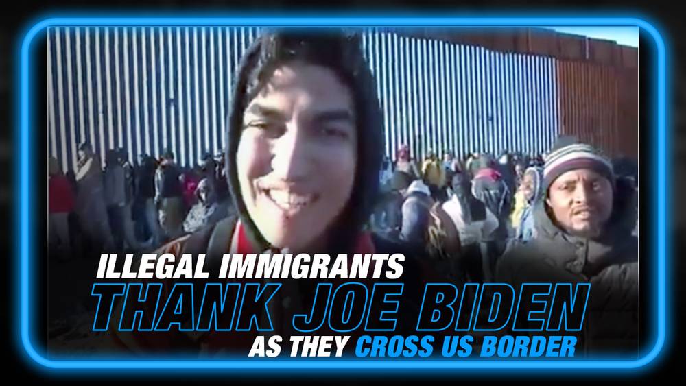 WATCH: Illegals Thank Biden as They Cross US Border