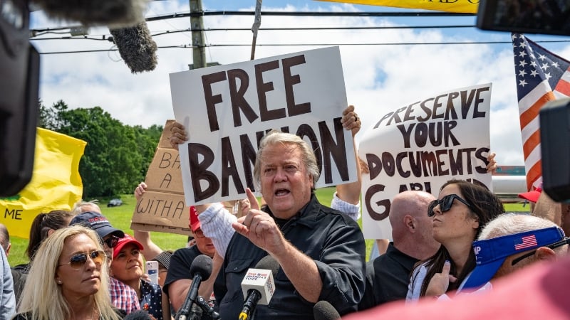 Bannon: “Biden-Harris Are Illegally Holding Me Past My Release Date” To Swing Election
