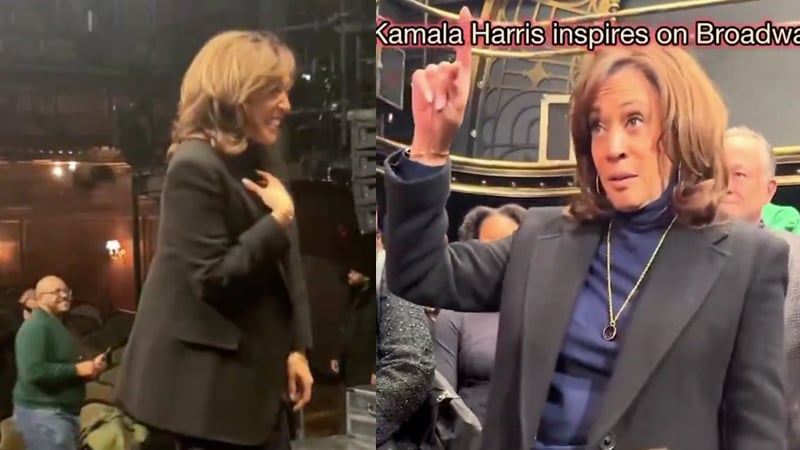 Video: ‘Drunk’ Kamala Emerges on Broadway, Delivers Word Salads to Musical Cast