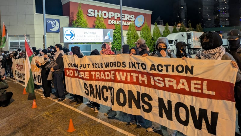 Pro-Palestine Activists Target Ontario Food Terminal With Blockade 