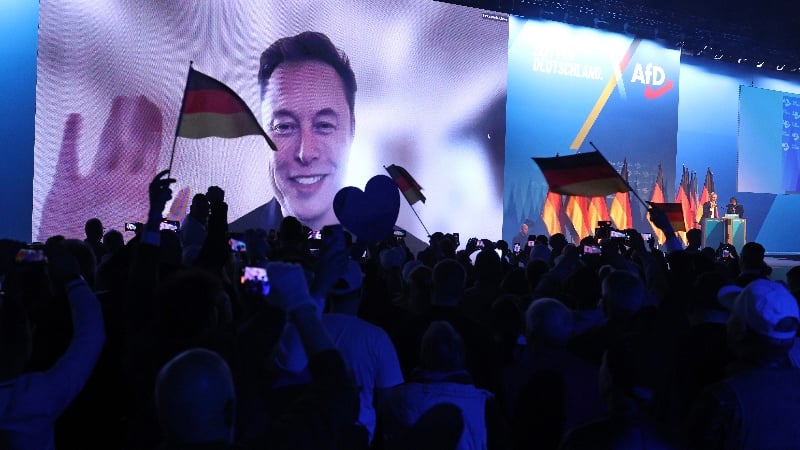 Elon Musk Slams Brussels and Multiculturalism in Surprise Address at AfD Campaign Rally
