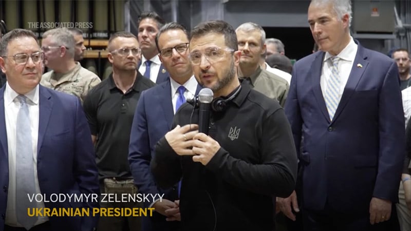 ‘Foreign Election Interference’: Zelensky Tours U.S. Ammunition Plant With Dems, Blasts Trump & Vance