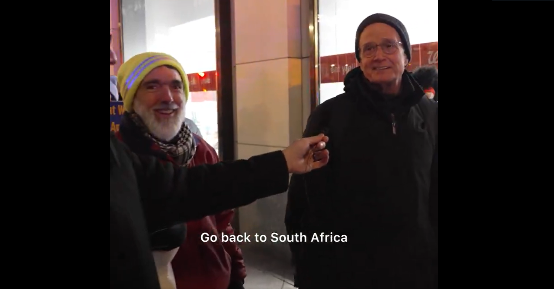 Watch: Hypocrite Anti-Musk Protesters Tell Him To “Go Back To Africa!”