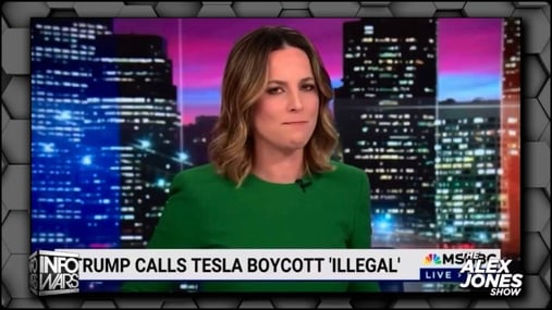 Image for GASLIGHTING ALERT: MSNBC Host Says Mass Violence Against Tesla Owners / Dealerships IS NOT Domestic Terrorism As Trump Has Labeled It article