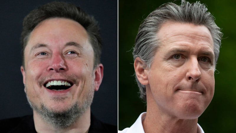 Elon Musk Tells Newsom to ‘Suggon Deeznutz’ After Governor Threatens to Outlaw Kamala Harris Parody Ad
