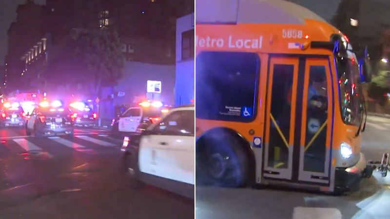 Shock Video: Hostage Killed After Gunman Hijacks Los Angeles Bus