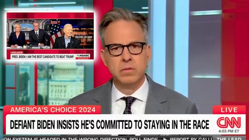 CNN’s Jake Tapper Obliterates Biden’s ‘Morning Joe’ Interview