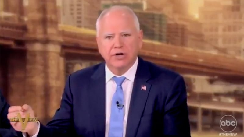 Tim Walz Seethes, Says Trump’s McDonald’s Visit Showed the Workers ‘Disrespect’
