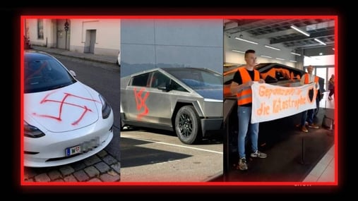 Image for BREAKING: Tesla Cars & Trucks Vandalized By Violent Leftists Across The World As Attacks From Totalitarian Thugs Continue To Escalate article