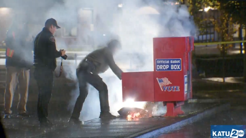 Multiple Ballot Drop Boxes Set On Fire In Two States! FBI Now Investigating