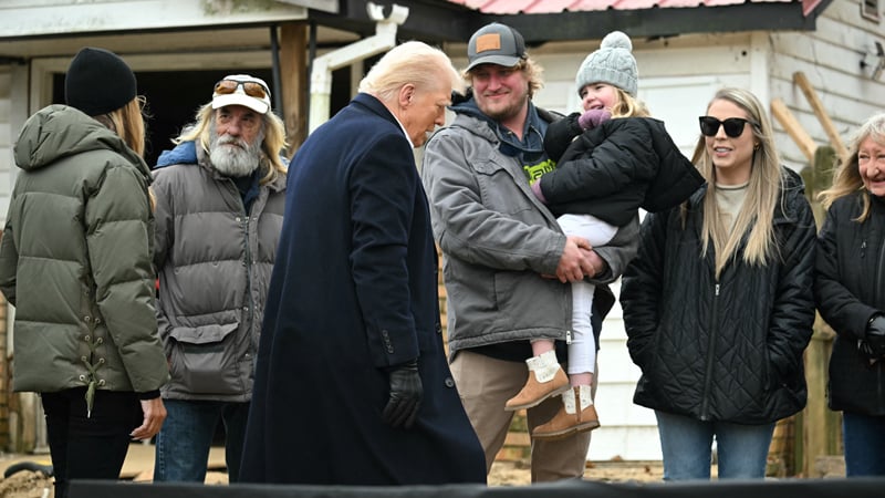 WATCH: Trump Stands With Hurricane Helene Victims In North Carolina, Lets Them Share Their Heartbreaking Stories
