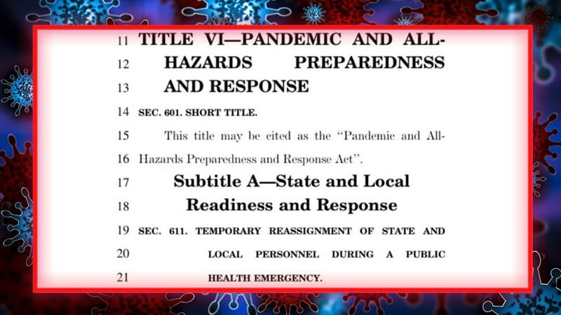 MEDICAL TYRANNY BOMBSHELL! Learn The Shocking Provisions Of The House Spending Bill That Would Have Legalized Medical Martial Law In America