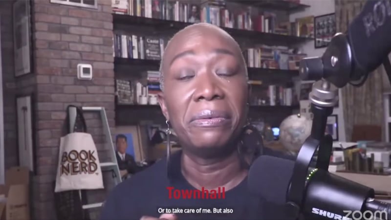 WATCH: Fired Joy Reid Sobs Liberal Tears After MSNBC Show Canceled