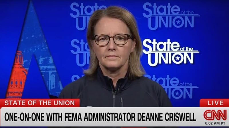 FEMA Chief Criswell: Climate Change to Blame For California Wildfires