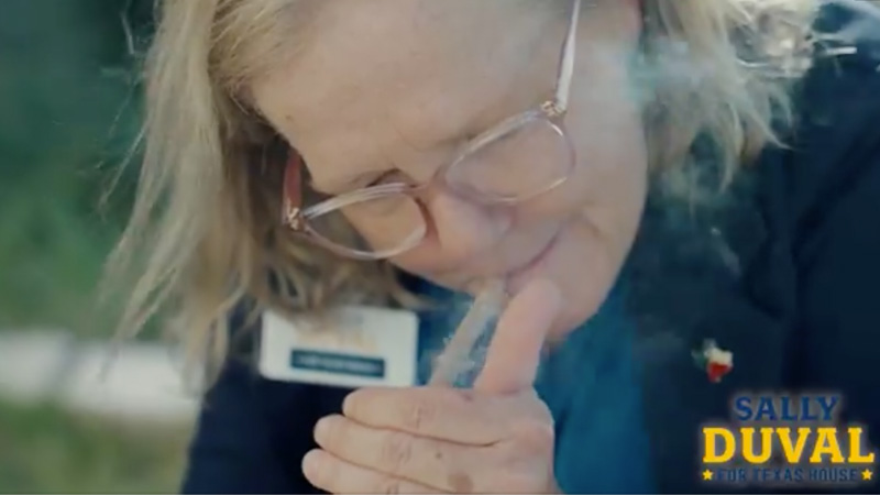 Texas Democrat Smokes What is Likely ‘Weaponized Weed’ in Bizarre Campaign Ad