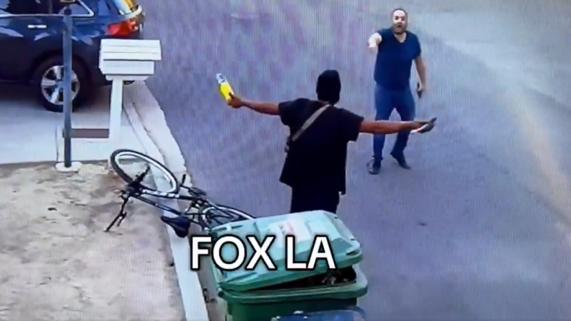 Epic! Moment Locals Detained Arsonist Who Used Blowtorch To Start More LA Fires Caught On Camera